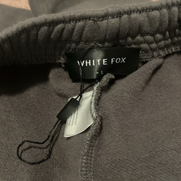 NWOT white fox sweatpants - Picture 2 of 3